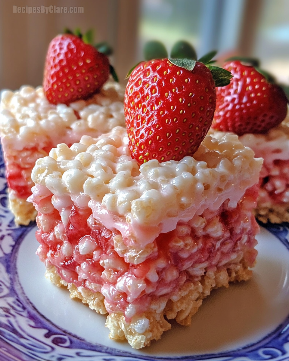 Strawberry Rice Krispie Treats