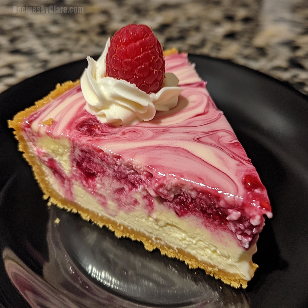 Raspberry Swirl Cheesecake