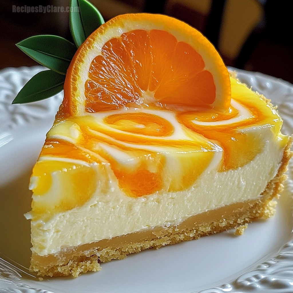 Southern Pineapple Orange Swirl Cheesecake