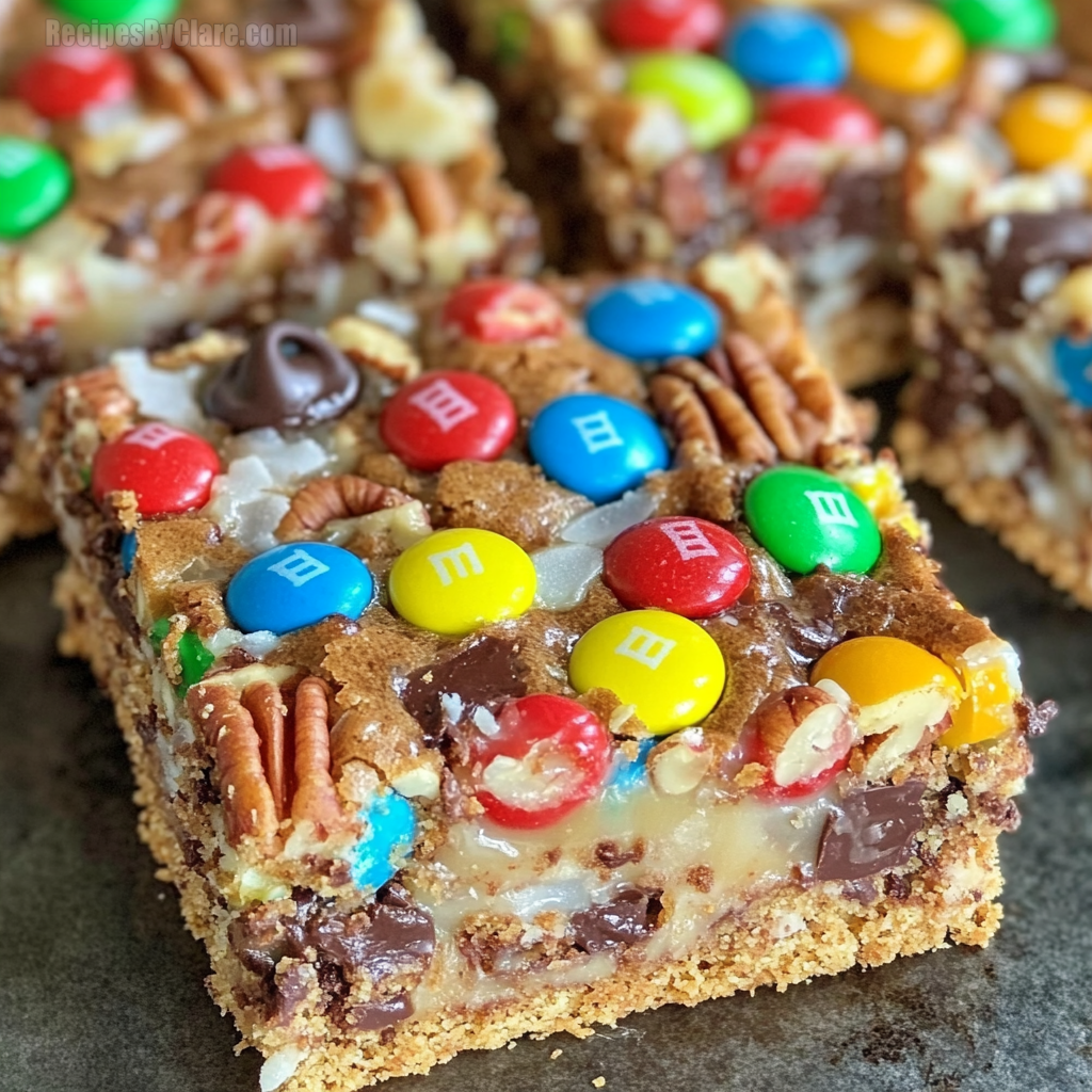 Butter Pecan M&M Magic Bars