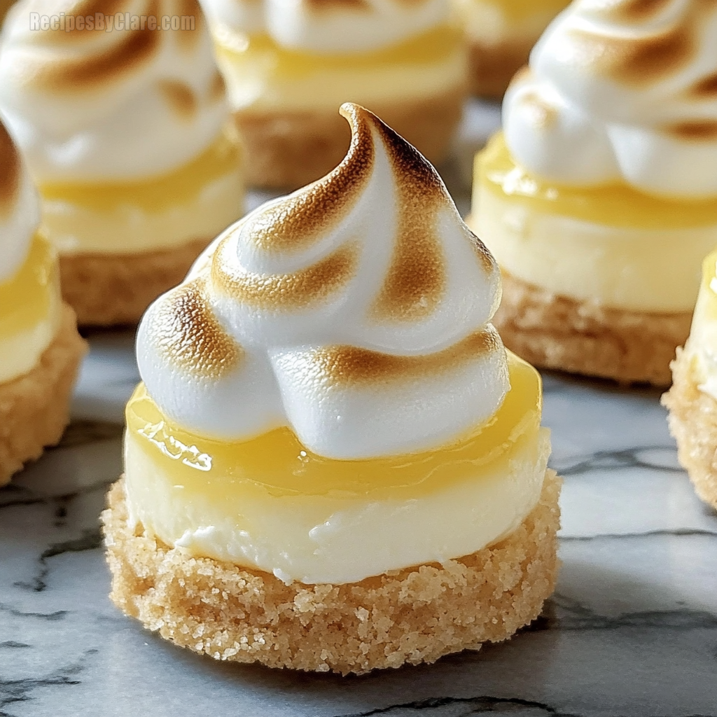 Mini Lemon Meringue Cheesecakes