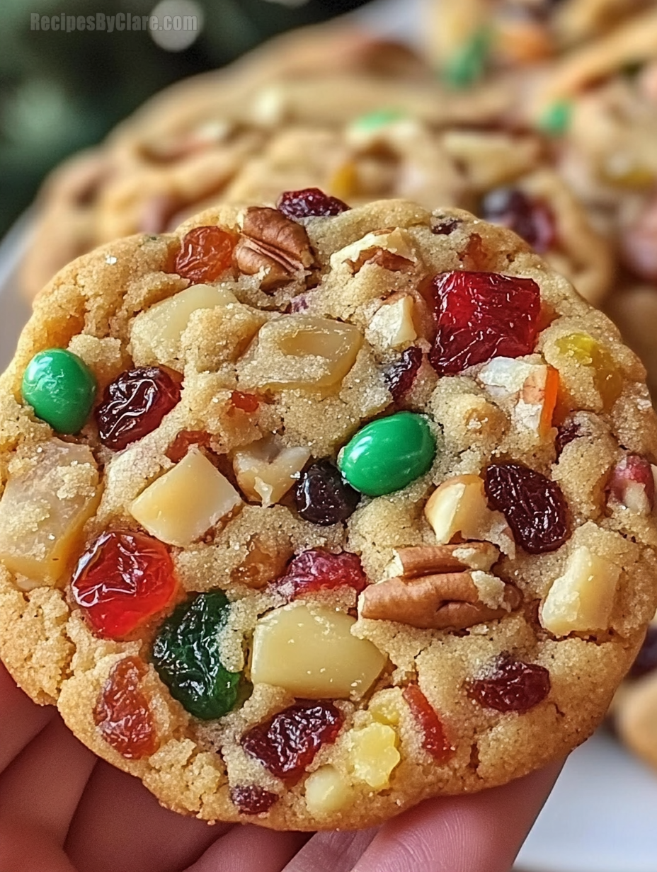 Chewy Fruitcake Cookies