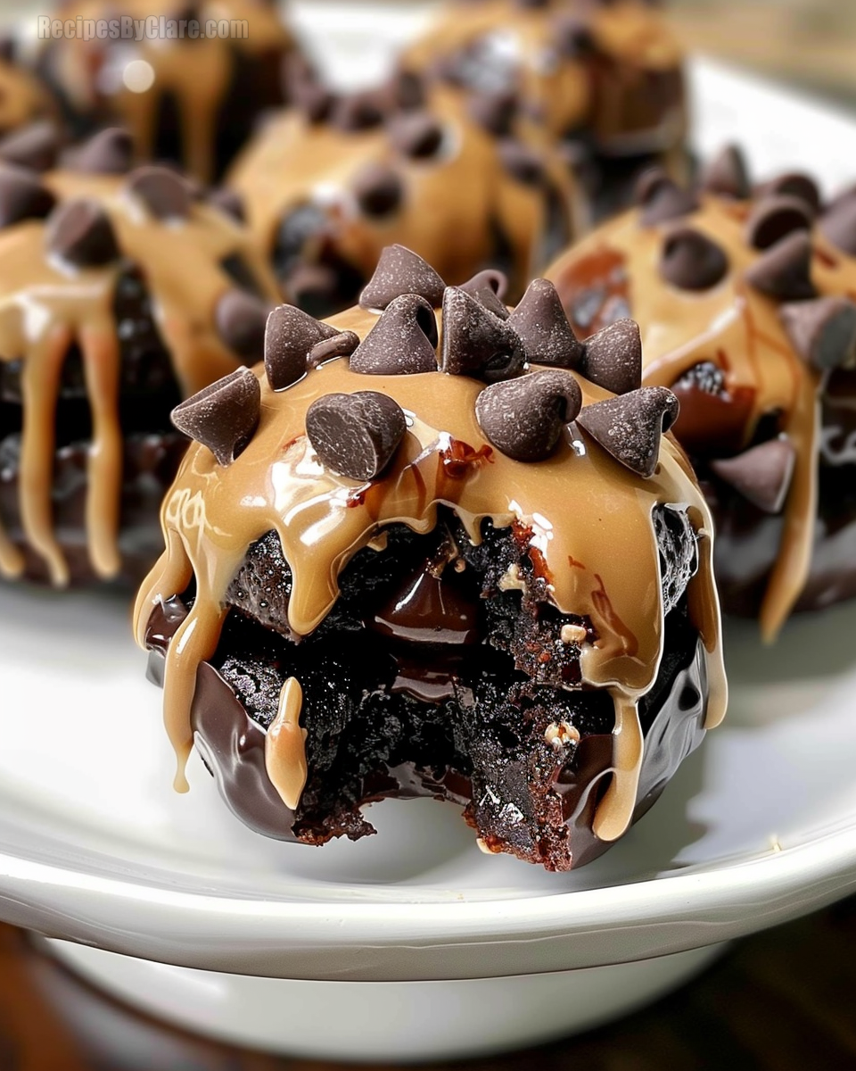 Chocolate Chip Cookie Dough Brownie Bombs