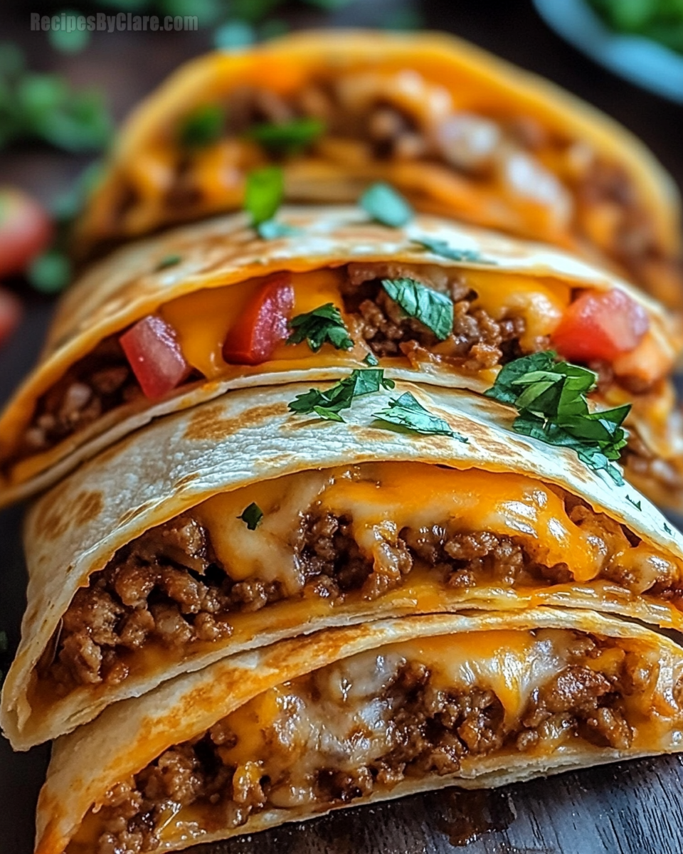 Loaded Cheesy Pocket Tacos