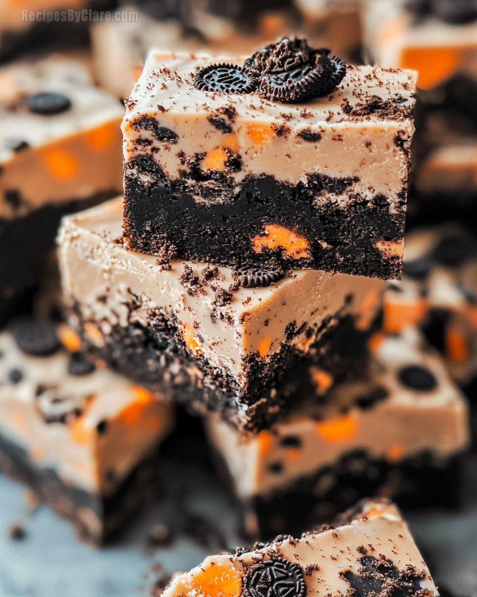 Halloween Oreo Fudge