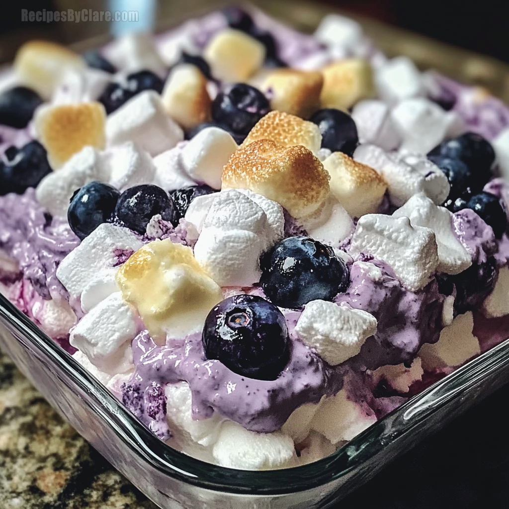 Fluffy Blueberry Marshmallow Delight