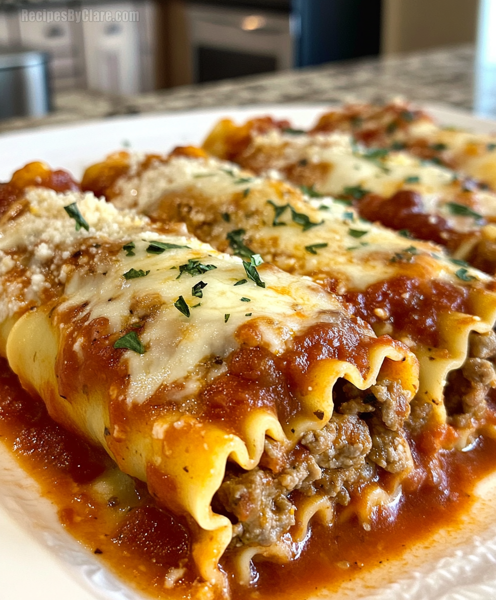 Italian Meatball Lasagna Roll-Ups