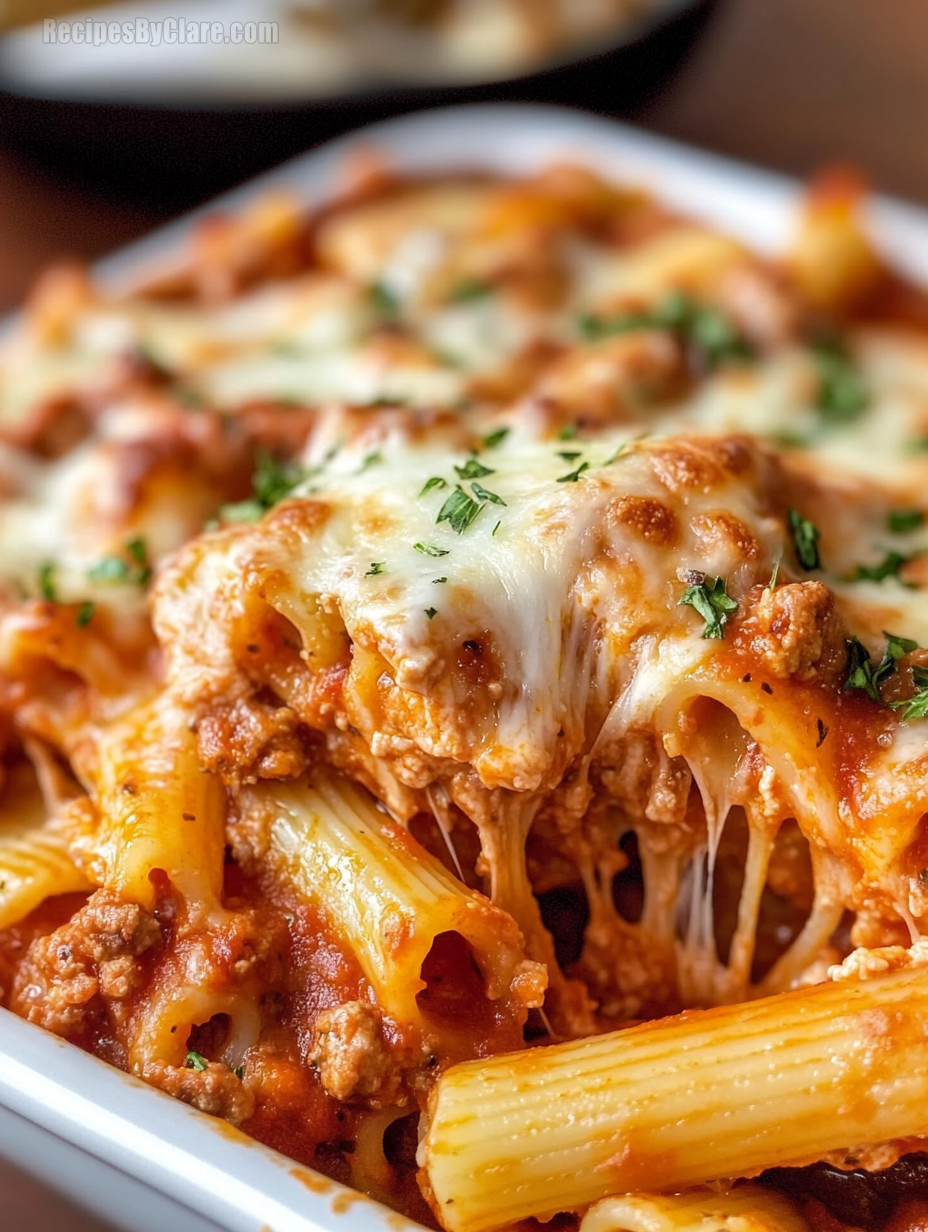 Delicious Baked Ziti Recipe with Italian Sausage and Cheese - Recipes ...