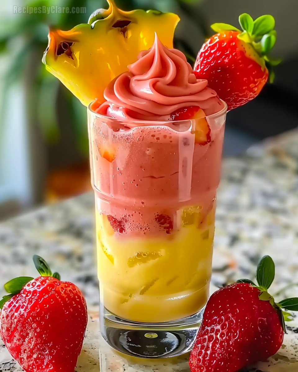 Strawberry Piña Colada Smoothie