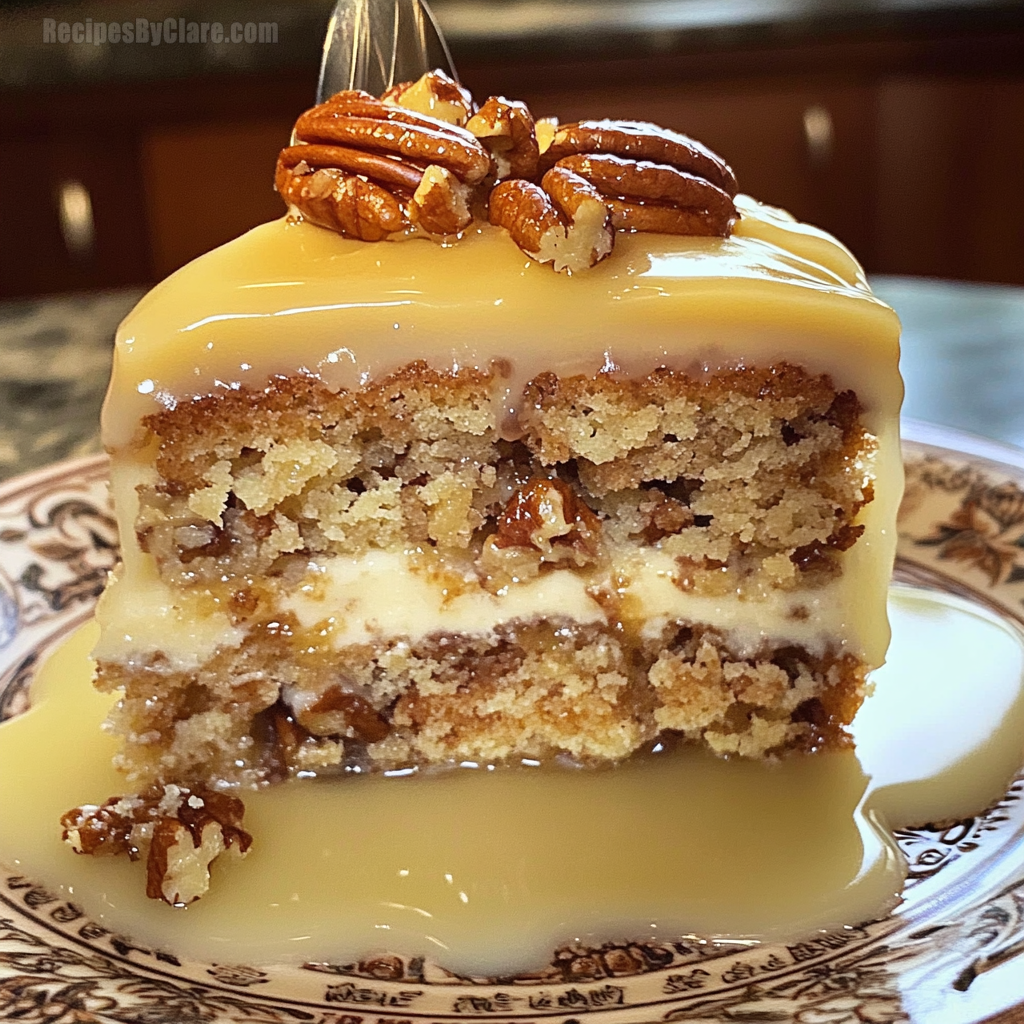 Southern Pecan Praline Cake