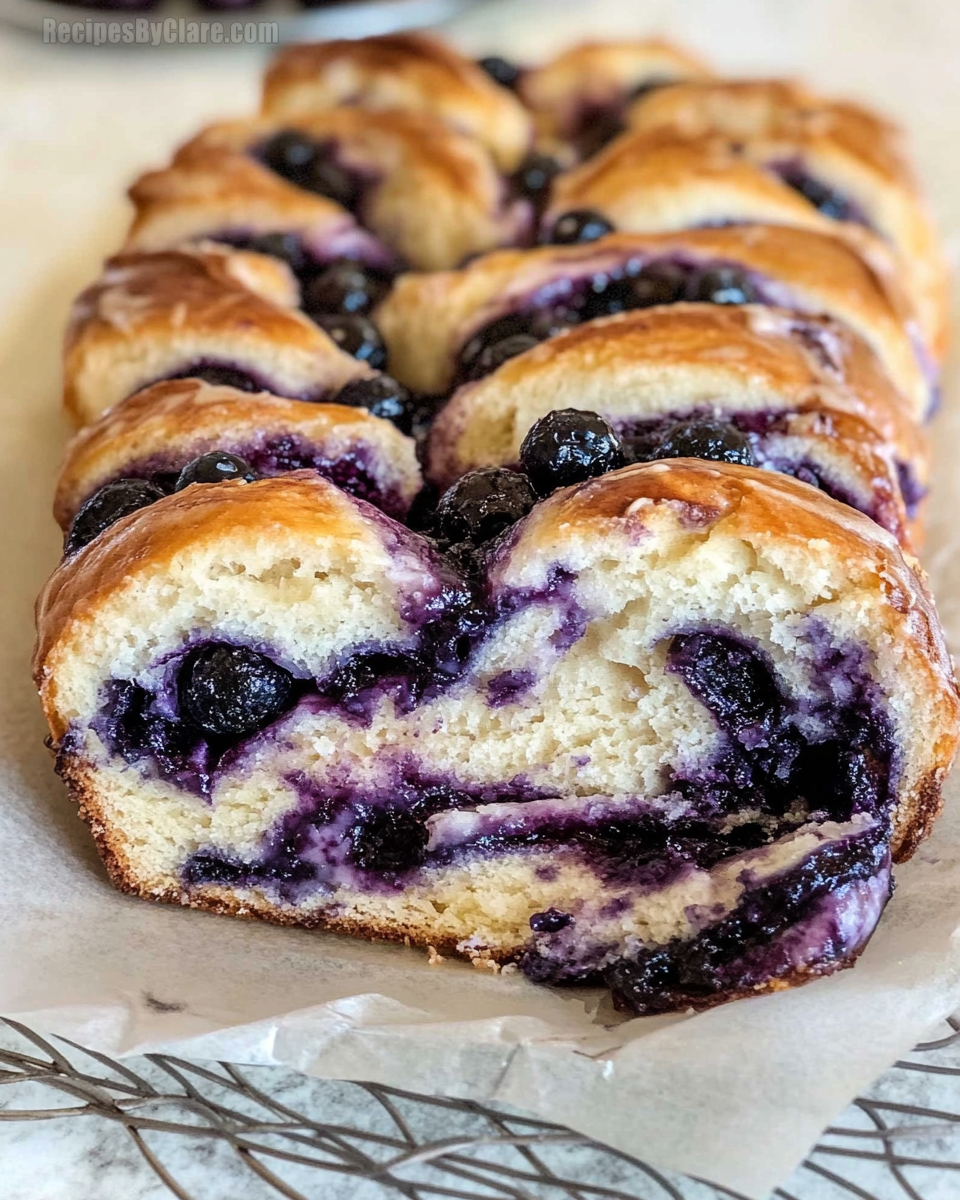 Blueberry Cream Cheese Babka