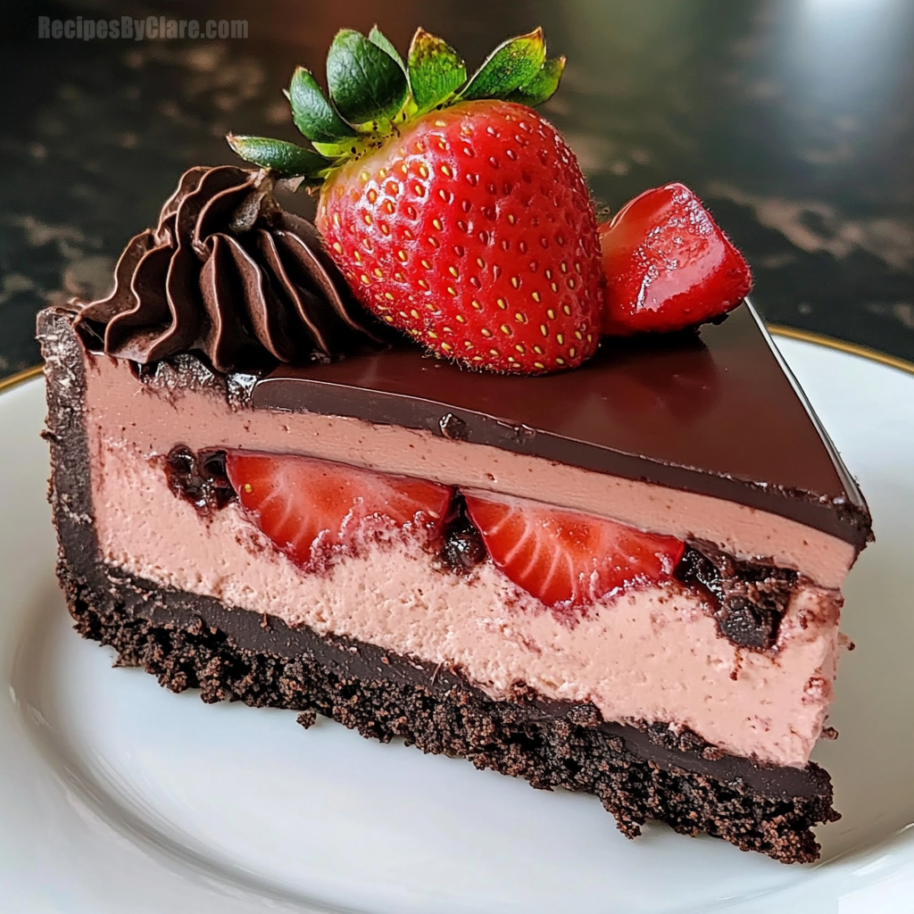 Chocolate Strawberry Cheesecake