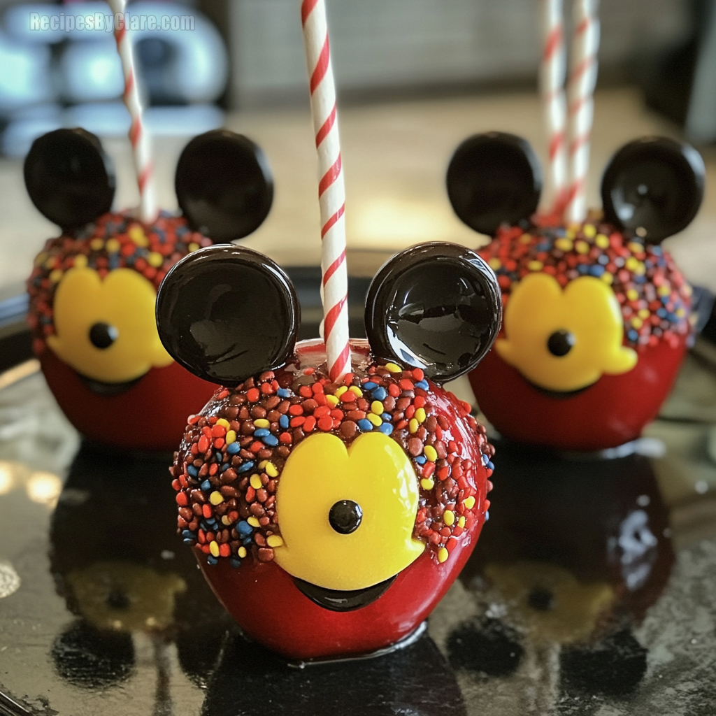 Mickey Mouse Candy Apples