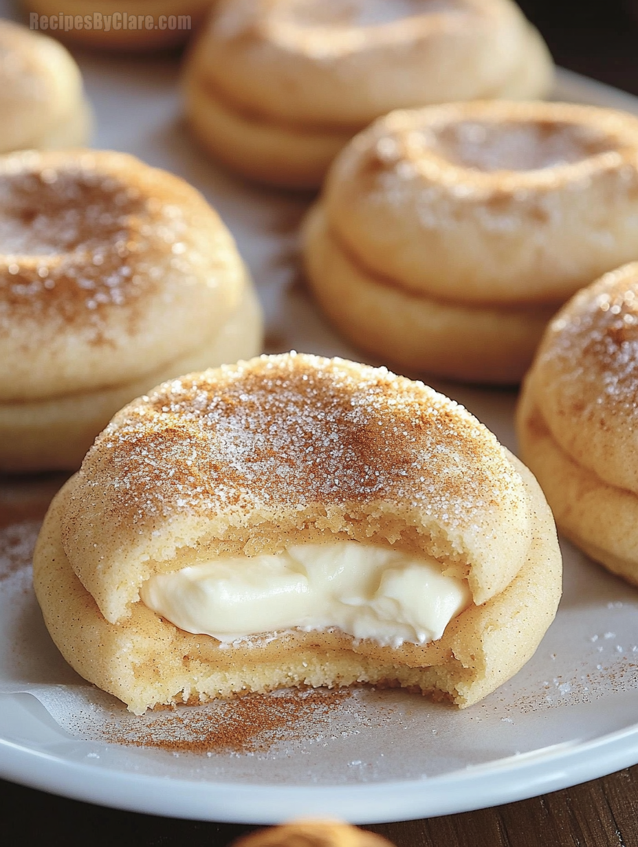 Pumpkin Spice Cheesecake-Stuffed Sugar Cookies