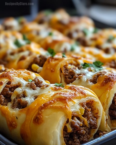 Cheesy Beefy Roll-Ups - Hearty and Satisfying Comfort Food - Recipes By ...