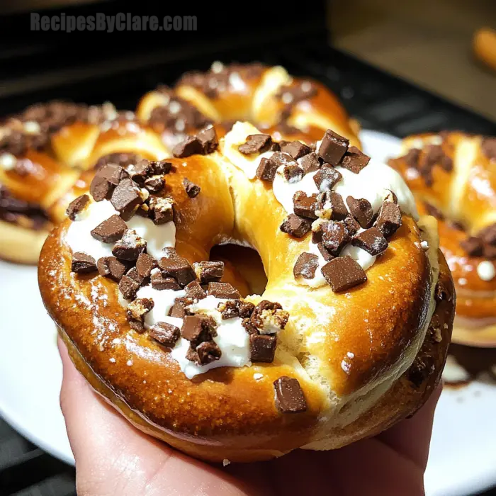 S'mores Stuffed Pretzels