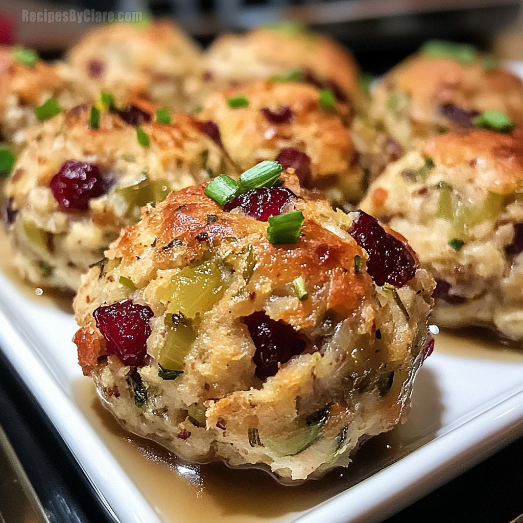 Cranberry & Turkey Stuffing Balls