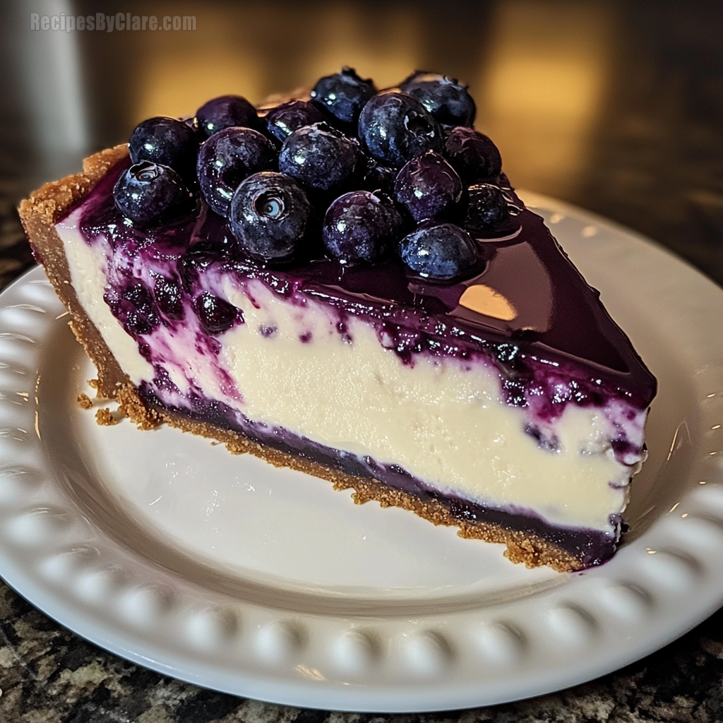 White Chocolate Blueberry Cheesecake