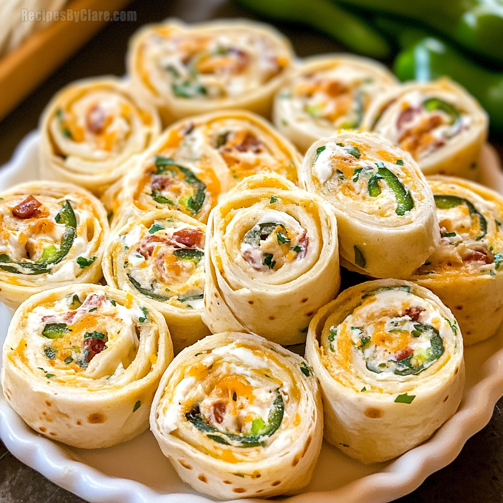 Jalapeño Popper Cream Cheese Pinwheels