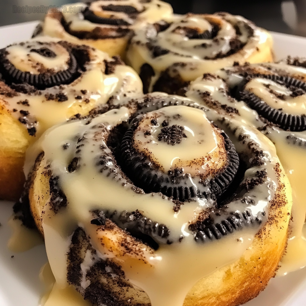 Oreo Stuffed Cinnamon Rolls