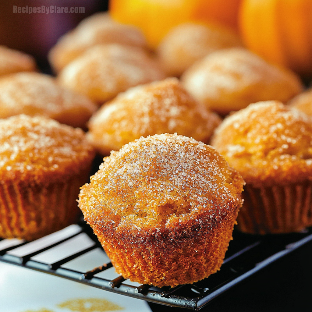 Pumpkin Spice Doughnut Hole Muffins