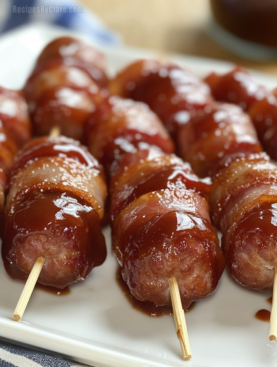 BBQ Bacon Wrapped Little Smokies