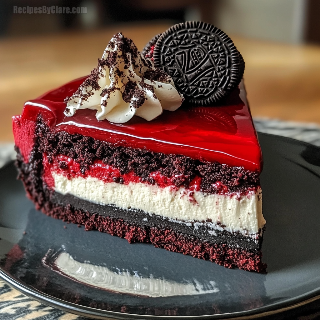 Red Velvet Oreo Cheesecake