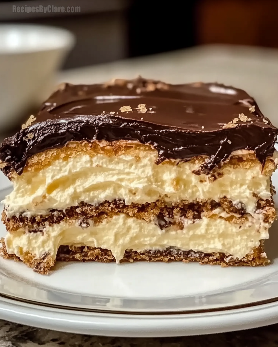 No-Bake Chocolate Eclair Cake