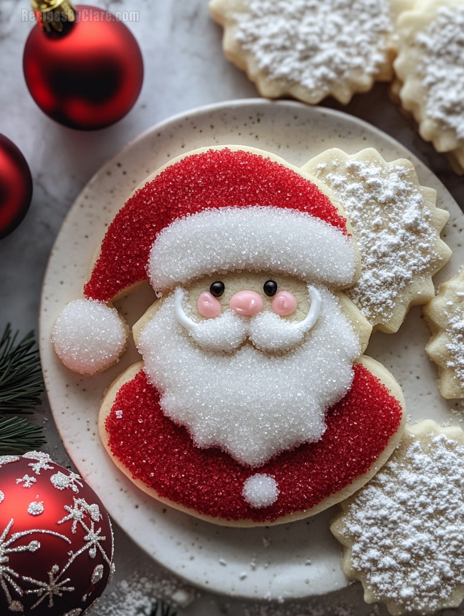 Christmas Santa Suit Sugar Cookie Cutouts