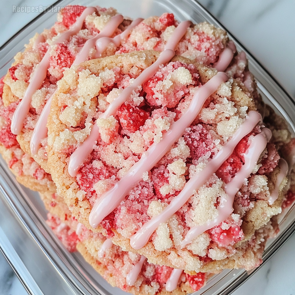 Strawberry Crunch Cookies