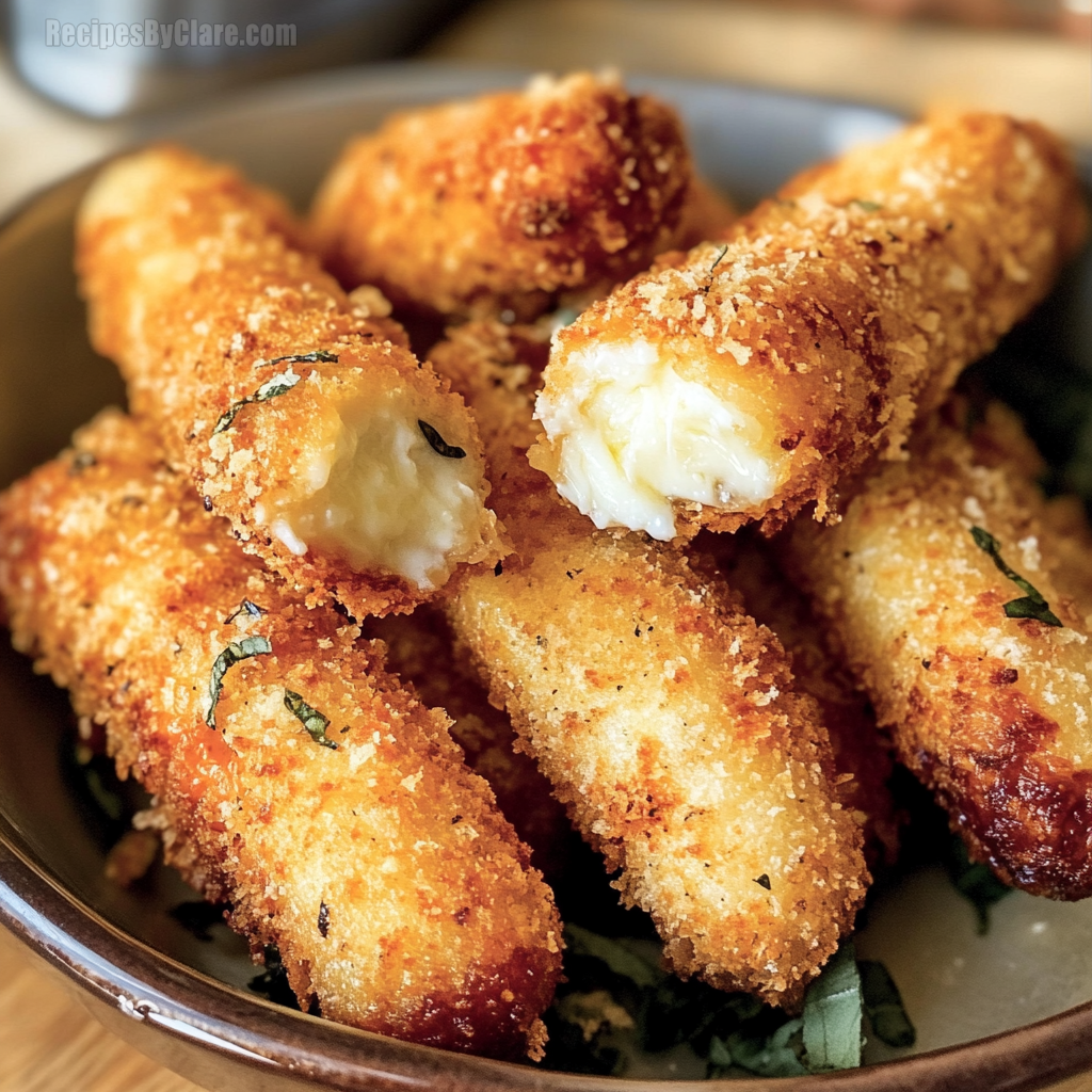 Crispy Air Fryer Mozzarella Sticks