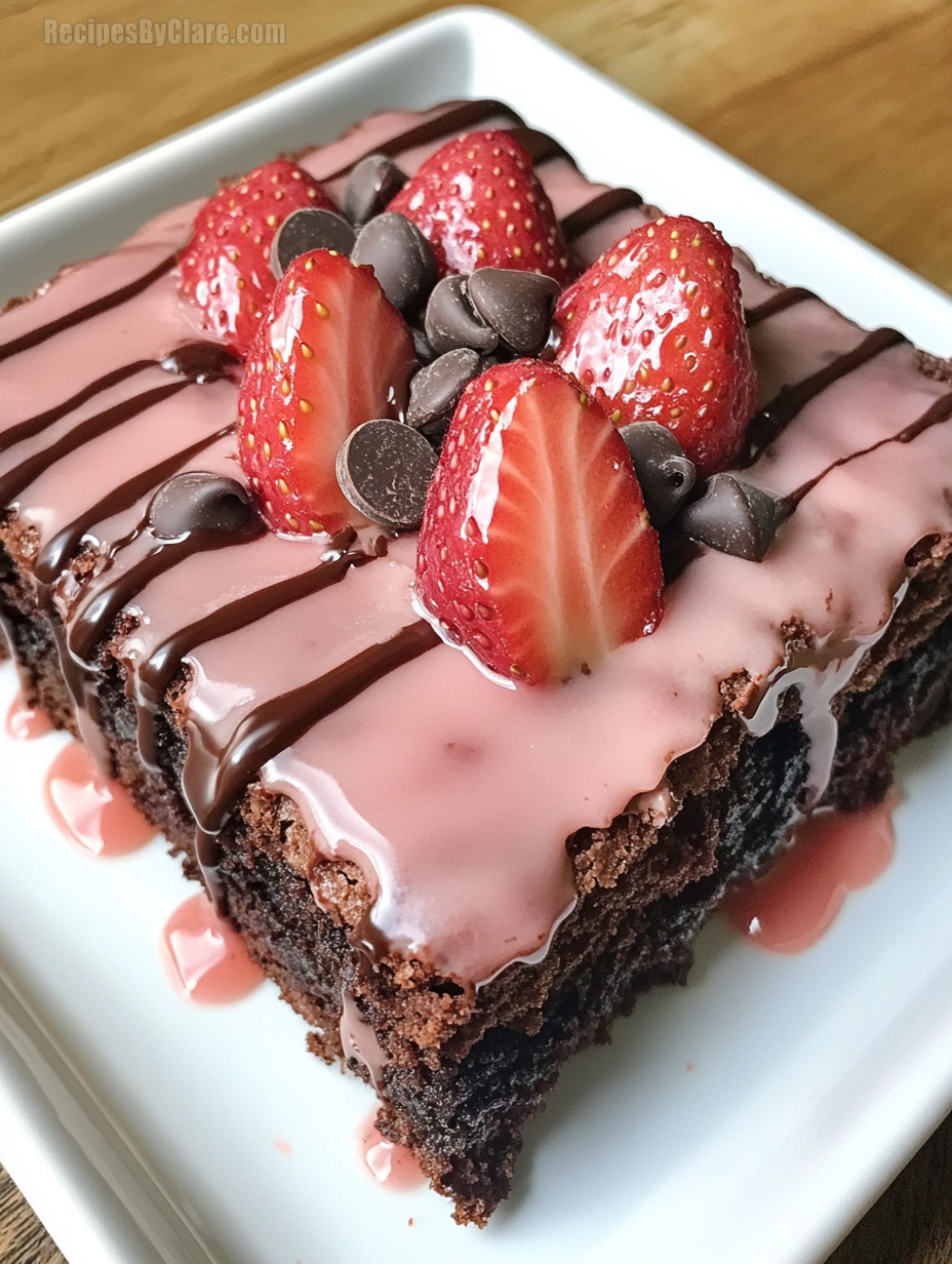 Strawberry Chocolate Brownies