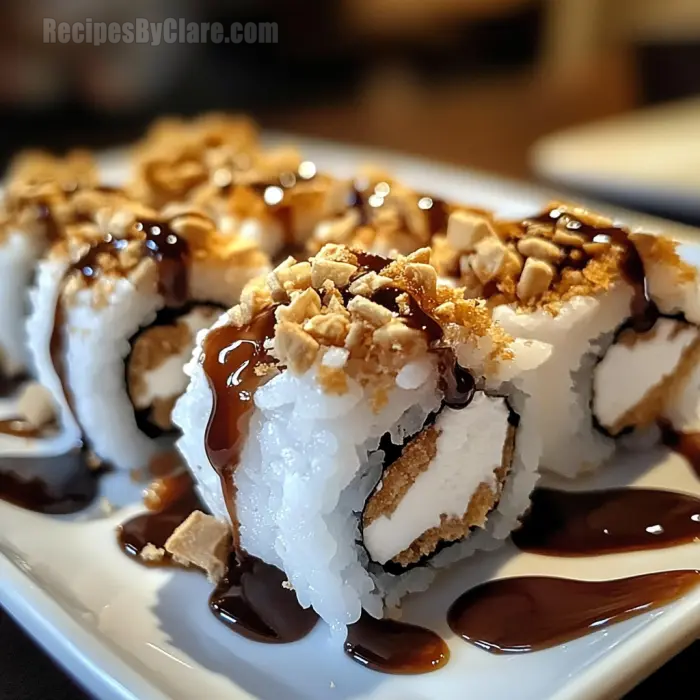 Decadent S'mores Sushi Rolls