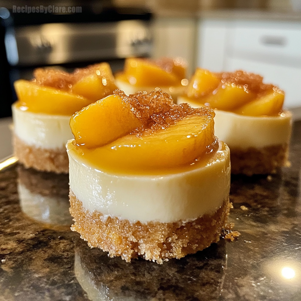 Peachy Cheesecake Bites