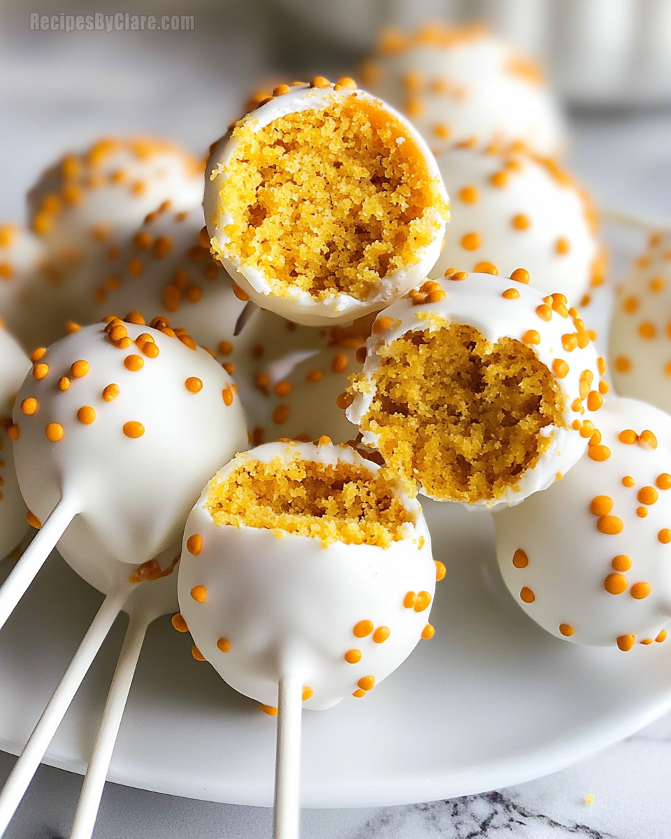 Pumpkin Cake Pops