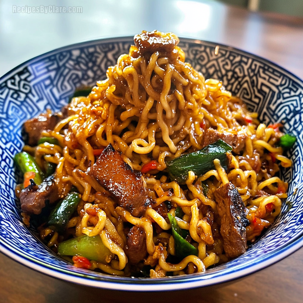 Stir Fry Japanese BBQ Ramen Noodles