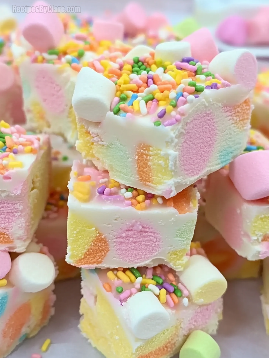 Easy Fruity Marshmallow Fudge