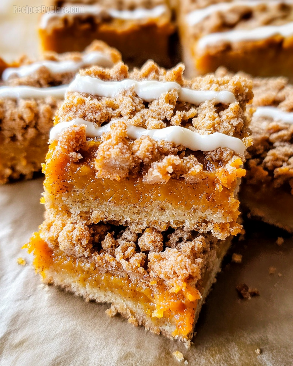 Pumpkin Streusel Bars