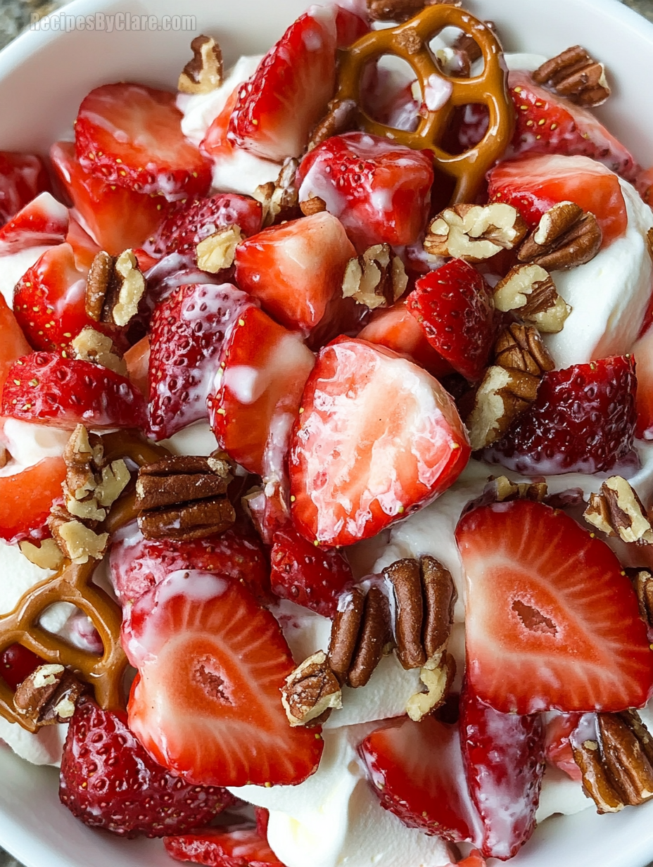 Strawberry Toffee Dessert Salad