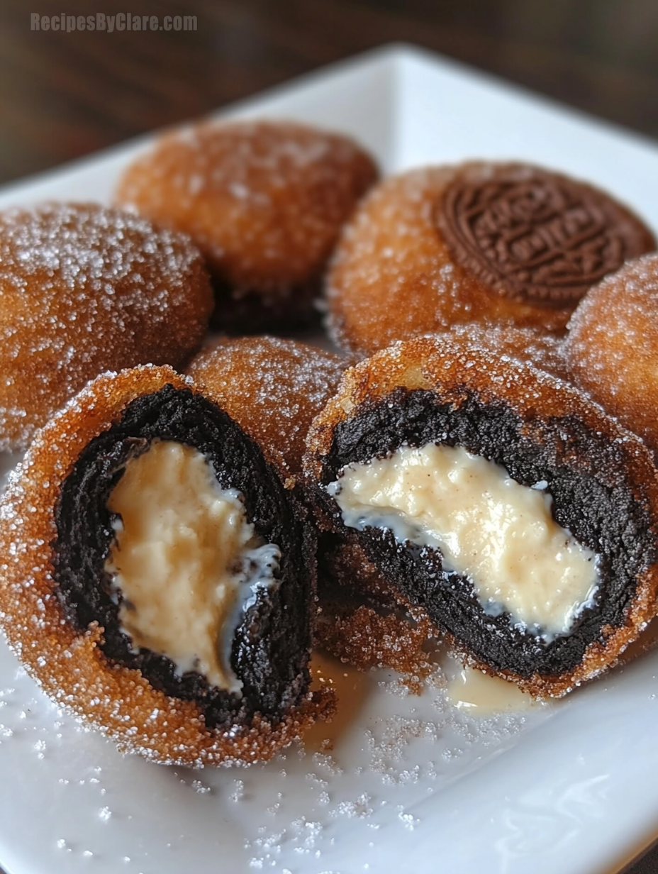 Churro Cheesecake Deep Fried Oreos