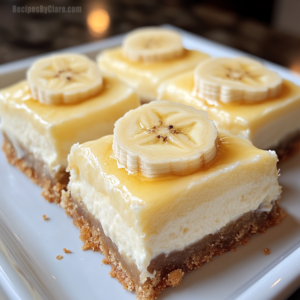 Banana Pudding Cheesecake Bars