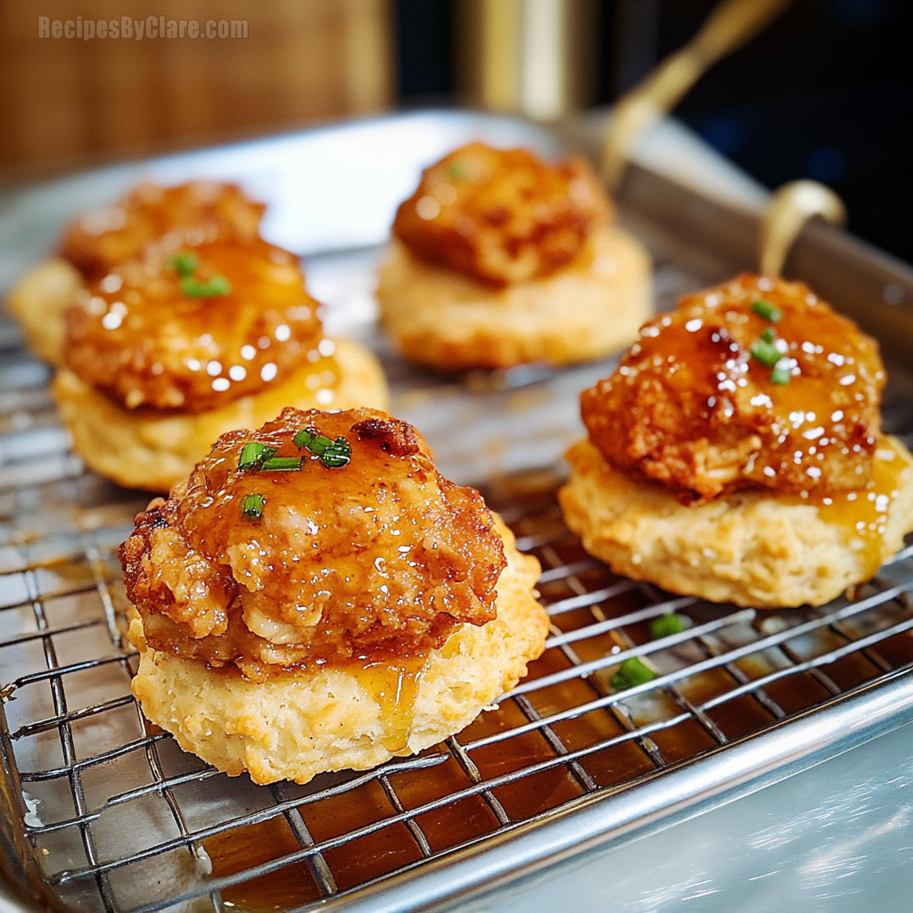 Hot Honey Chicken Biscuits