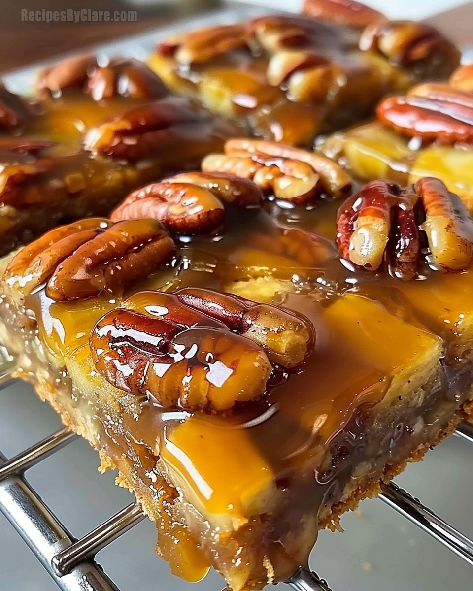 Upside-Down Caramel Pecan Banana Cake