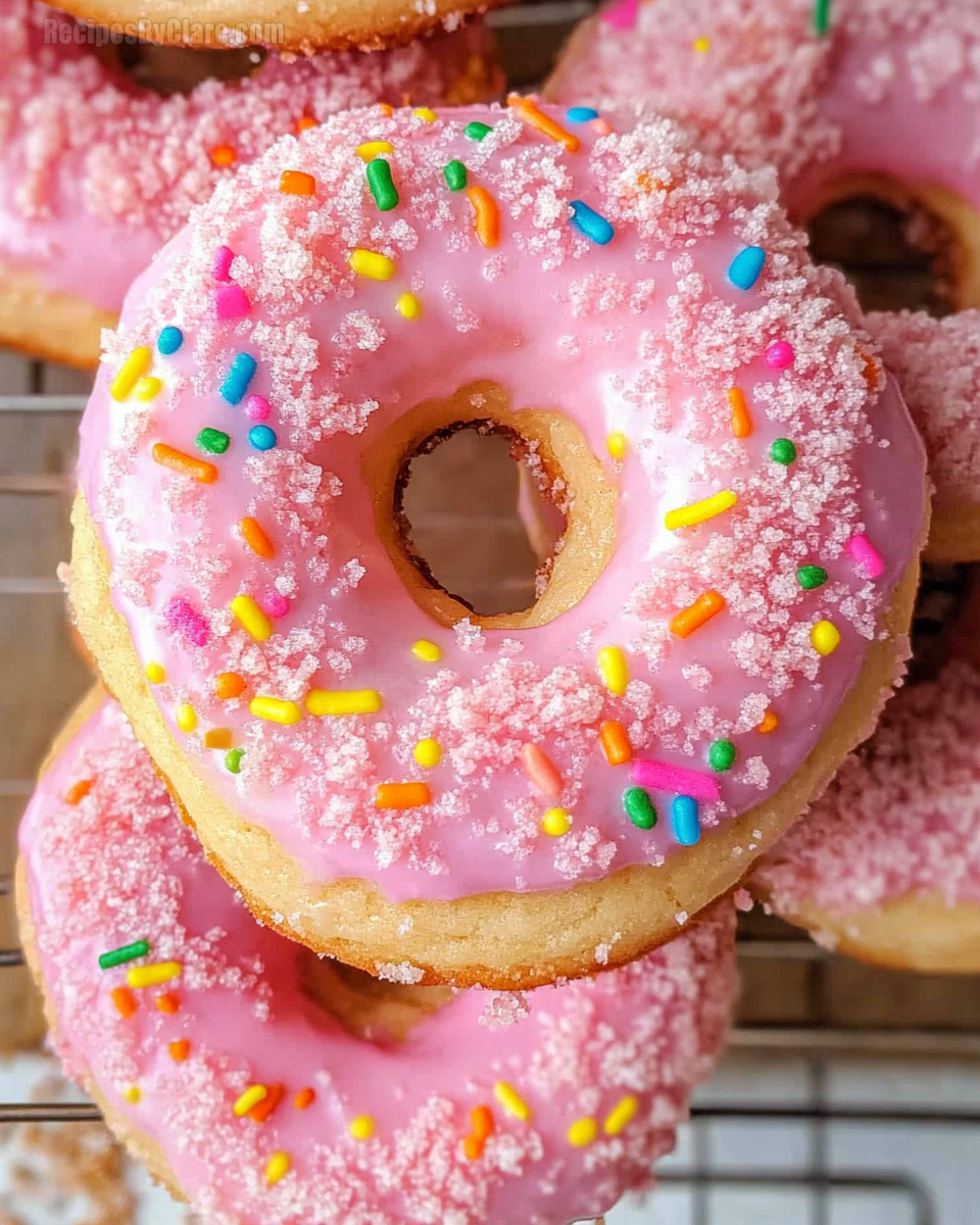 Crumbl Pink Donut Cookies