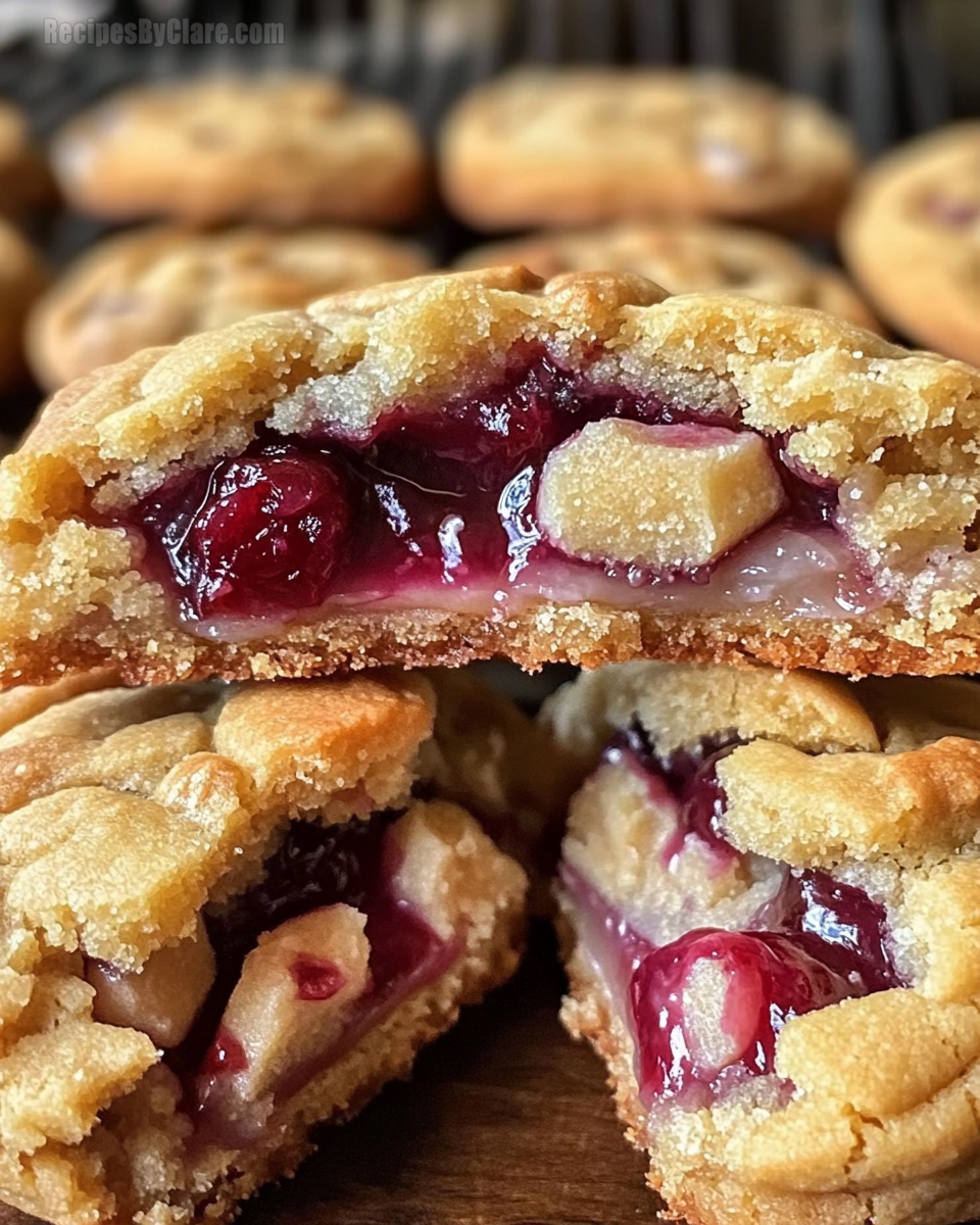 Cherry Pie Stuffed Cookies