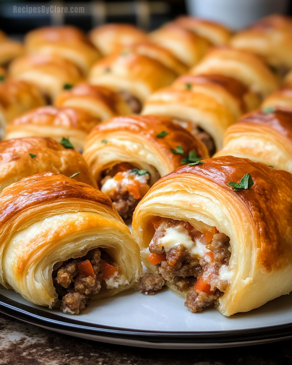 Rotel Sausage Cream Cheese Crescents