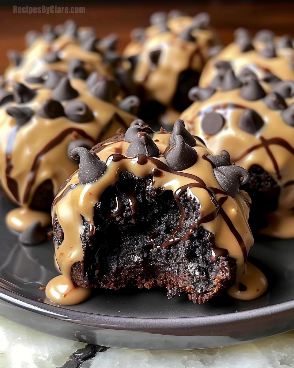 Chocolate Chip Cookie Dough Brownie Bombs