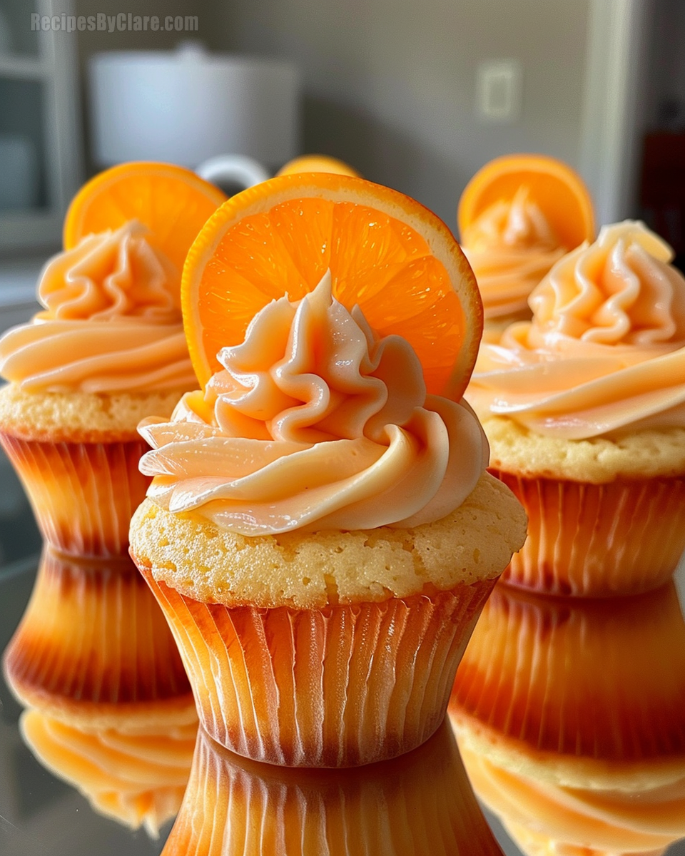 Orange Creamsicle Cupcakes