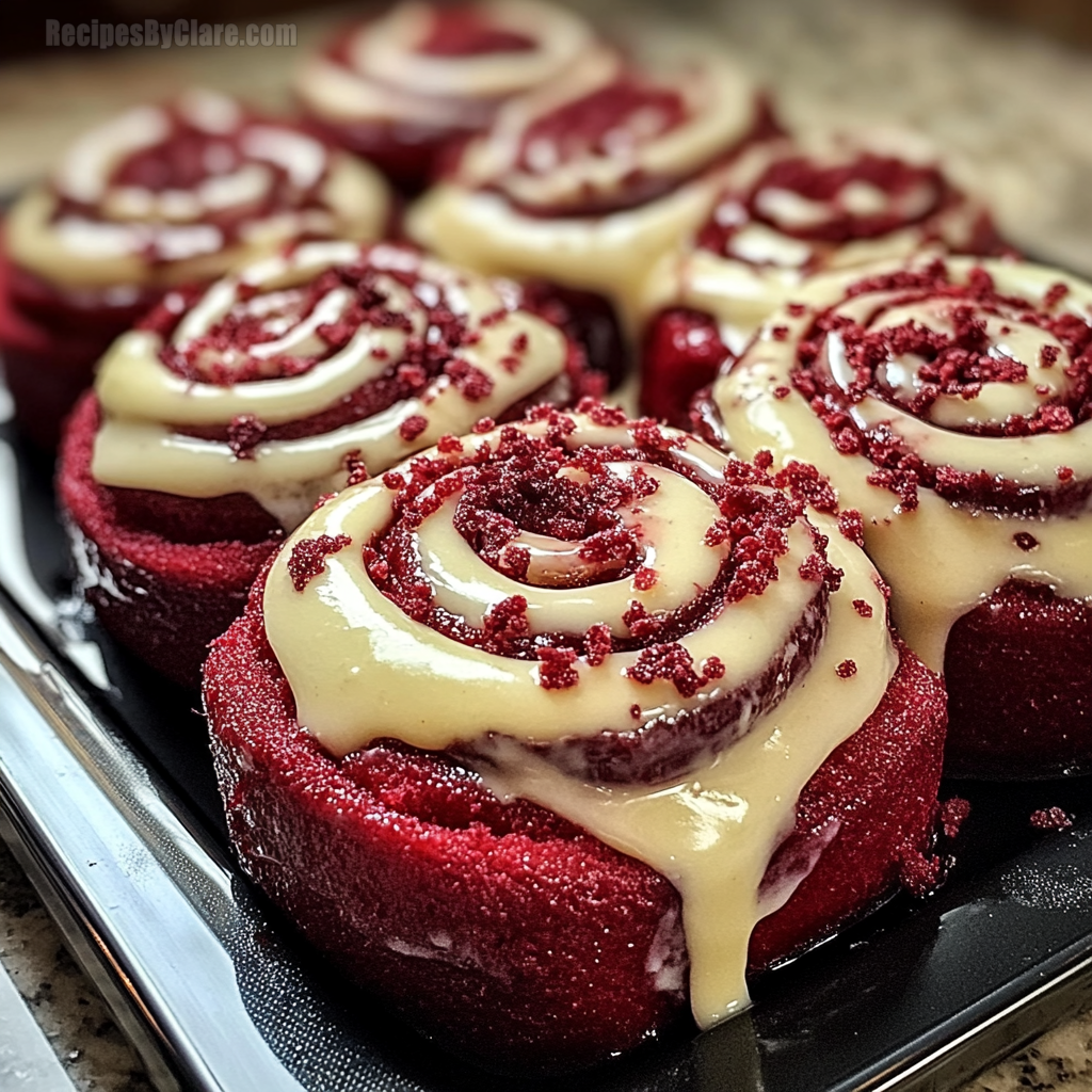 Red Velvet Cinnamon Rolls