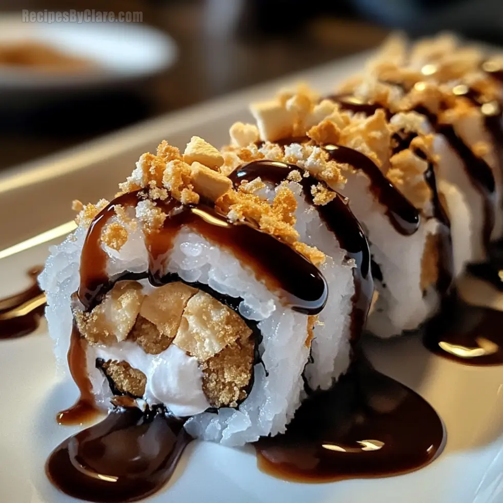 Decadent S'mores Sushi Rolls